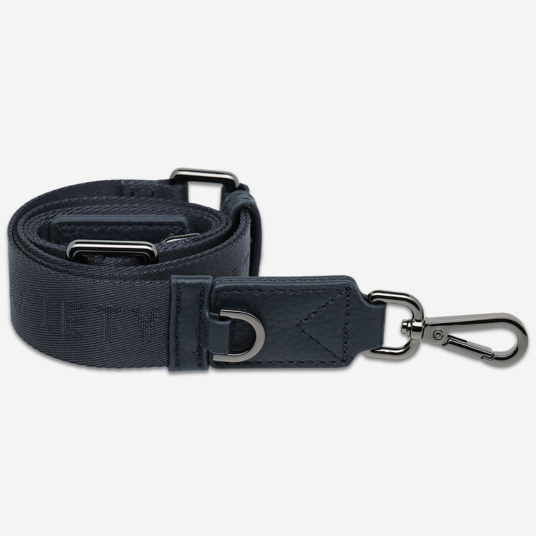 Status Anxiety Midnight Blue Thin Webbed Strap for Bags