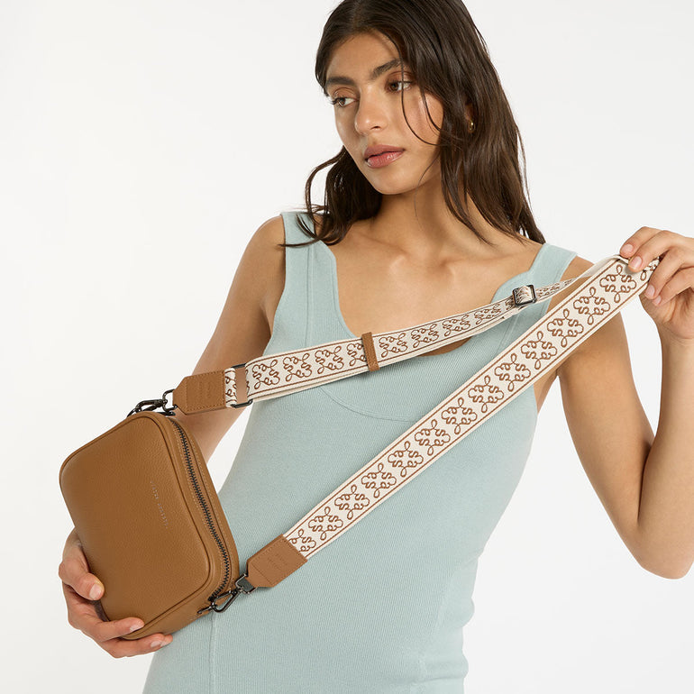 Status Anxiety Camel Jacquard Strap for Bags