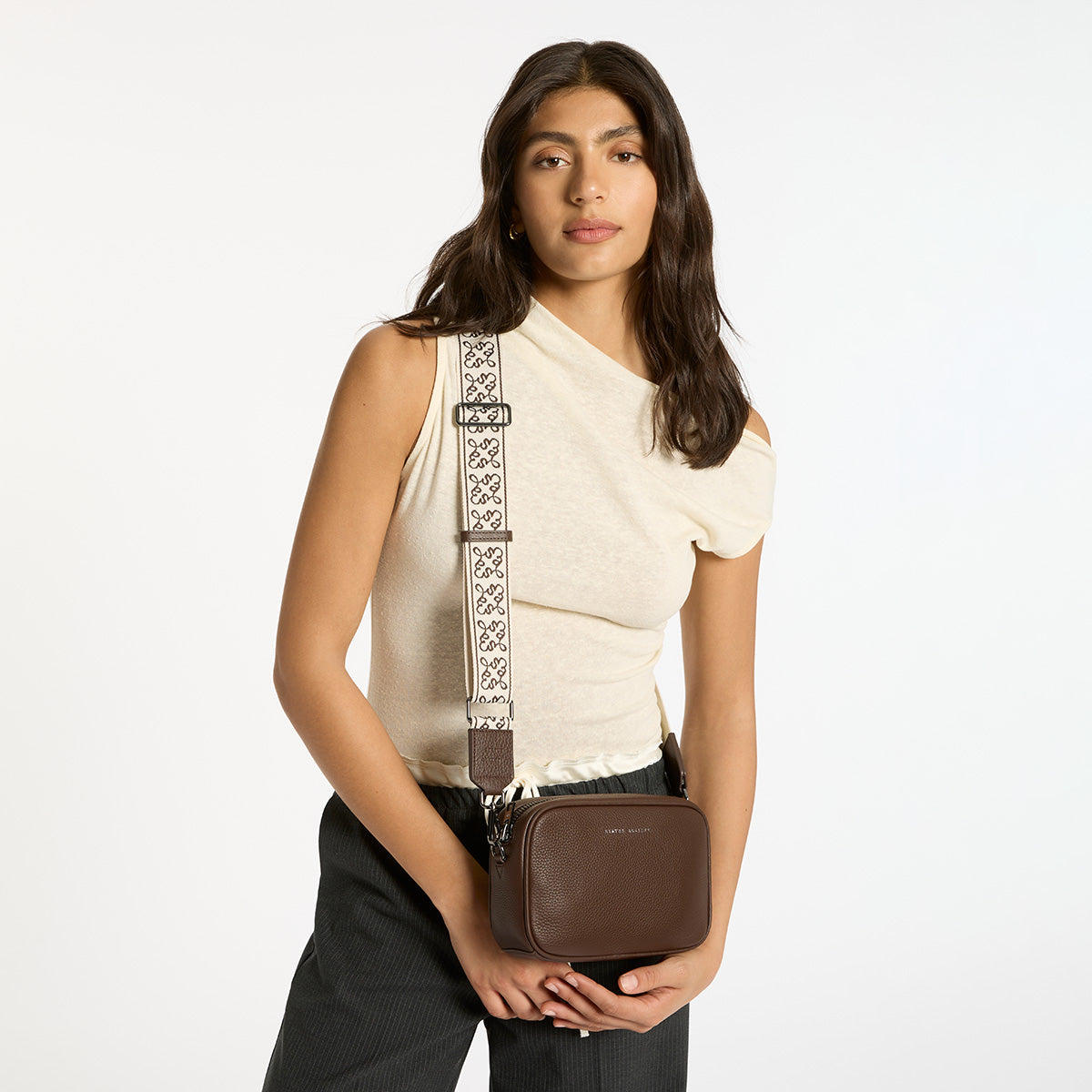 Status Anxiety Cocoa Jacquard Strap for Bags