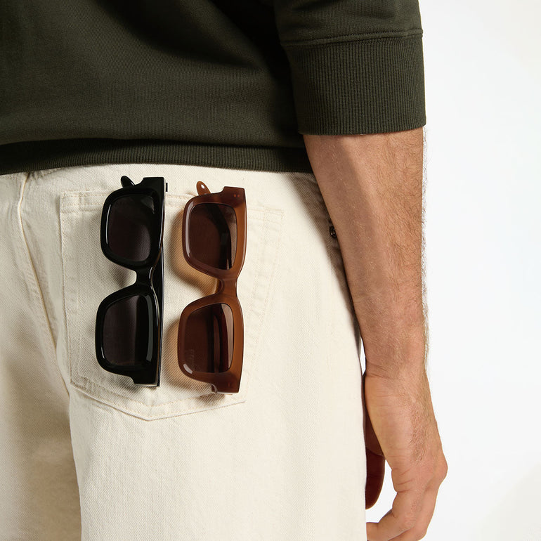 Status Anxiety Disorient Brown Sunglasses For Men