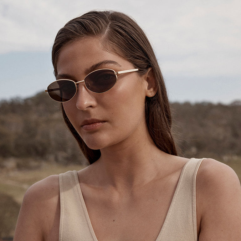 Status Anxiety Enigma Sunglasses Gold