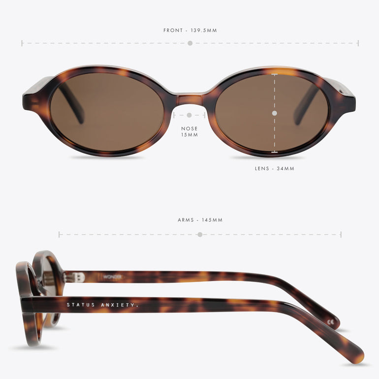 Status Anxiety Wonder Sunglasses Brown Tort