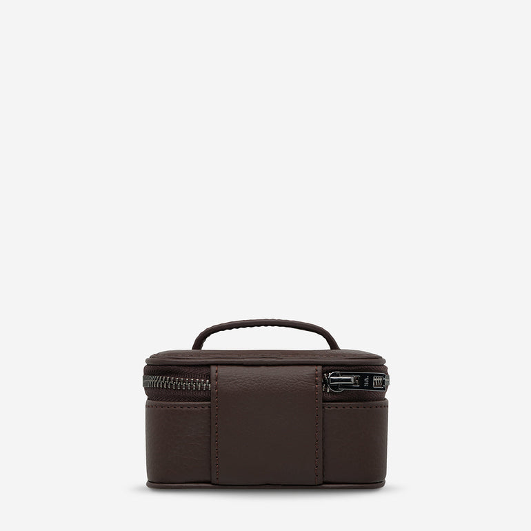 Status Anxiety Heartbreaker Leather Jewellery Case Cocoa