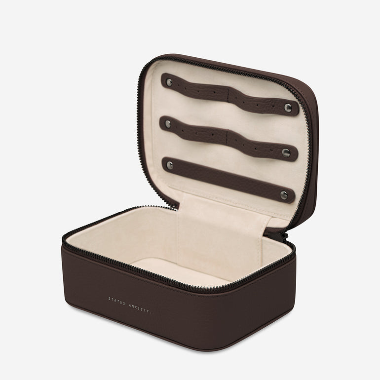Status Anxiety Shining Armour Leather Case Cocoa