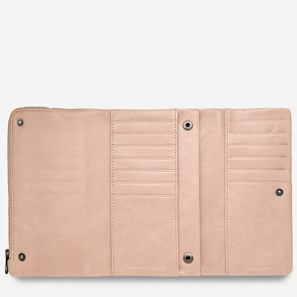 Audrey Women's Pink Leather Wallet | Status Anxiety® – Status Anxiety ...