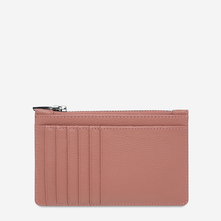 Status Anxiety Avoiding Things Women's Leather Wallet Dusty Rose