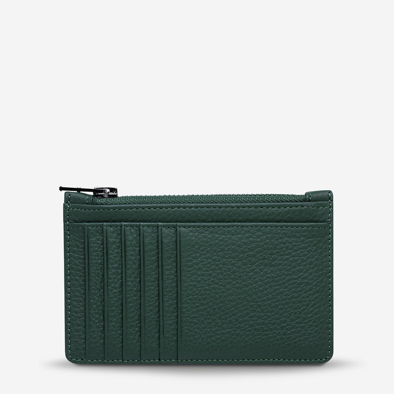 Status Anxiety Avoiding Things Women's Leather Wallet Teal
