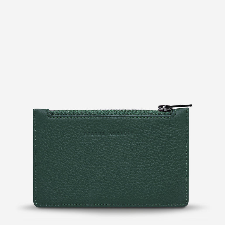 Status Anxiety Avoiding Things Women's Leather Wallet Teal