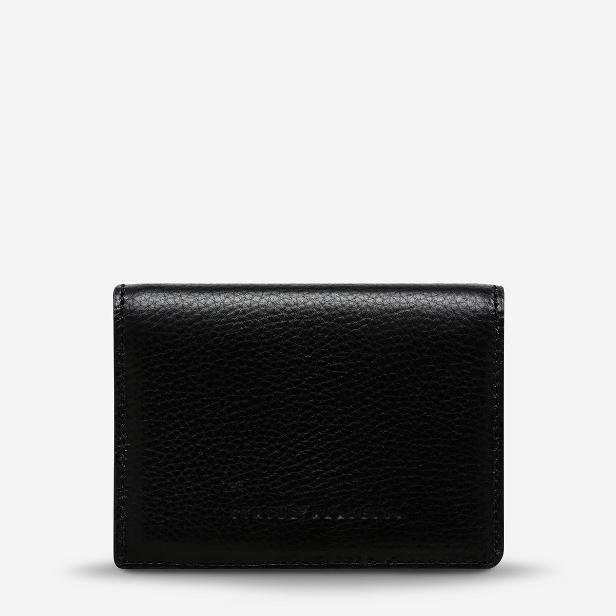 Status Anxiety Easy Does It Women's Leather Wallet Black