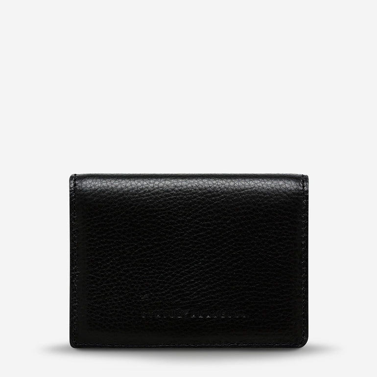 Status Anxiety Easy Does It Women's Leather Wallet Black