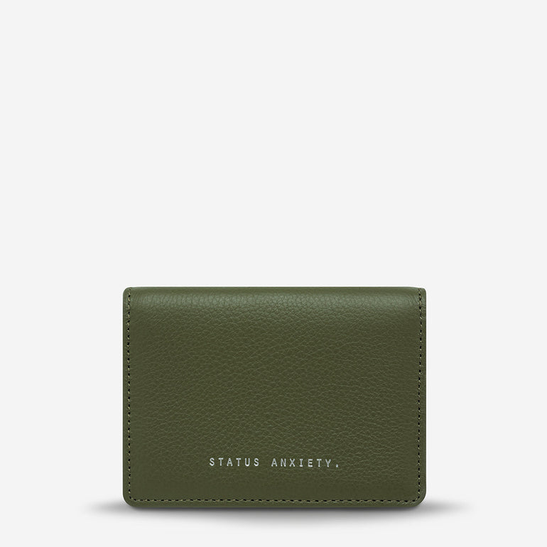 Status Anxiety Easy Does It Women's Leather Wallet Khaki