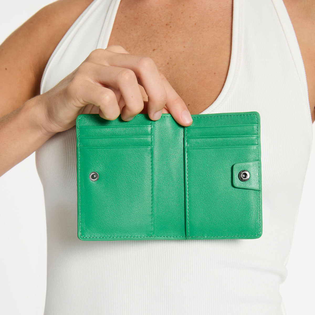 Easy Does It Wallet - Emerald Nappa