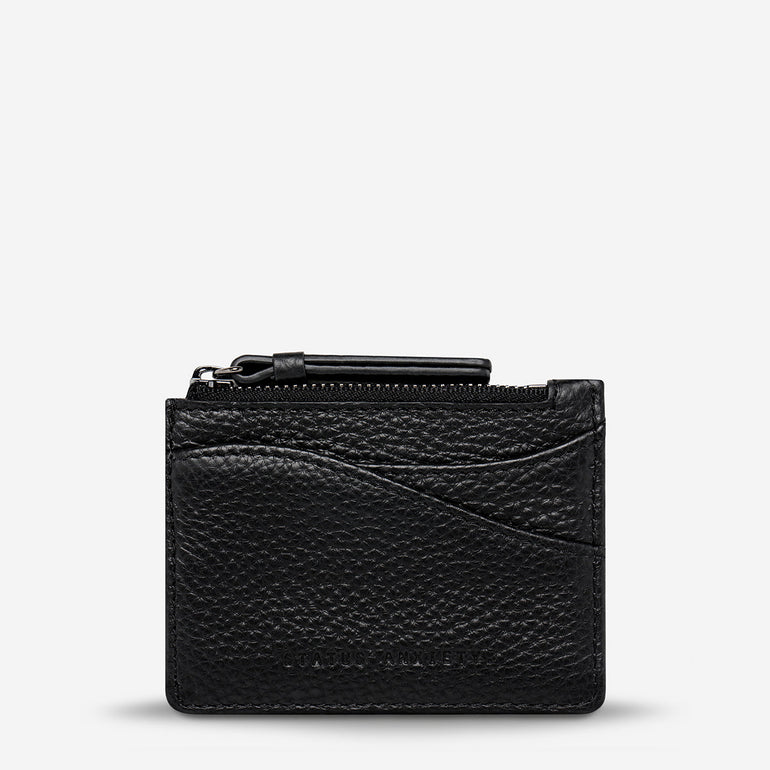 Status Anxiety Hearts Still Beating Leather Wallet Black