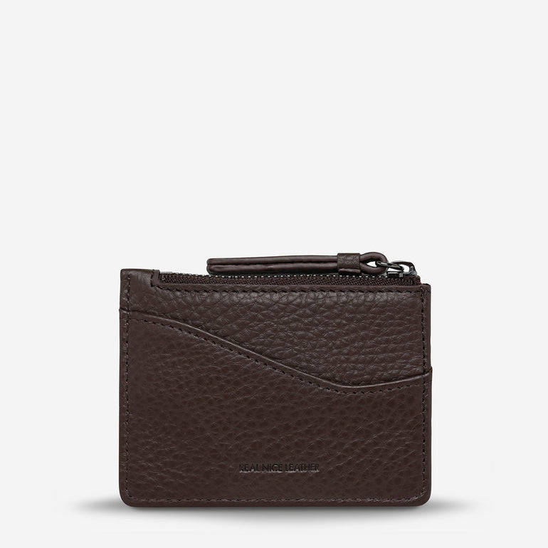 Status Anxiety Hearts Still Beating Leather Wallet Cocoa