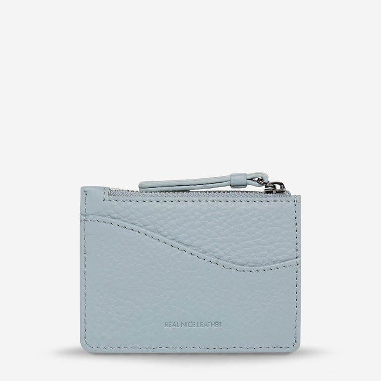 Status Anxiety Hearts Still Beating Leather Wallet Powder Blue