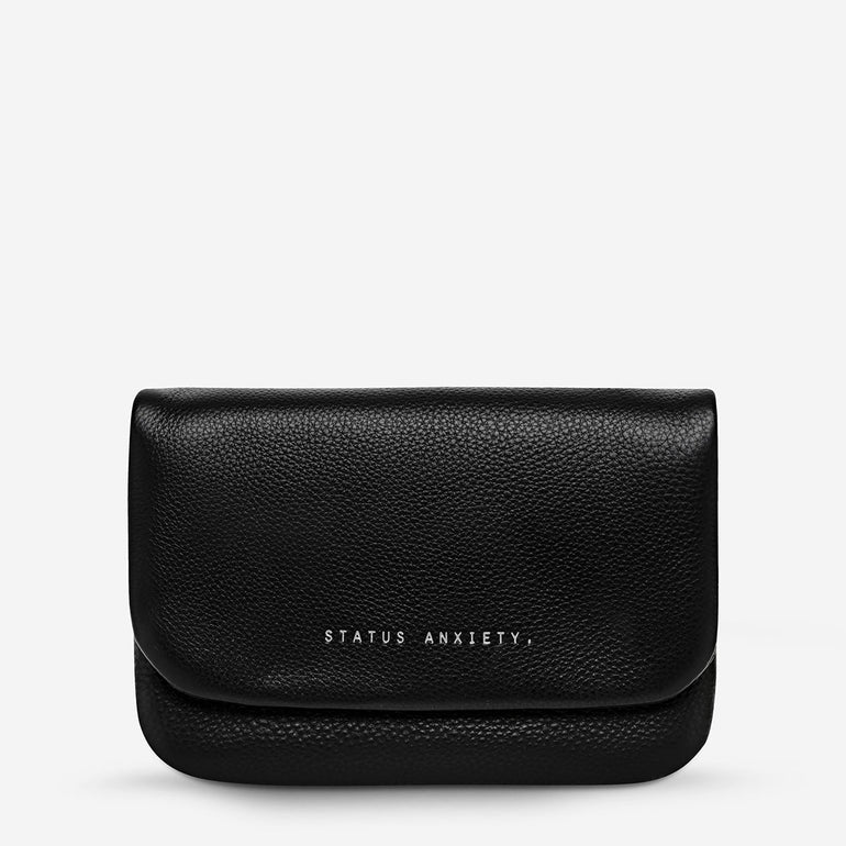 Status Anxiety Impermanent Women's Leather Wallet Black