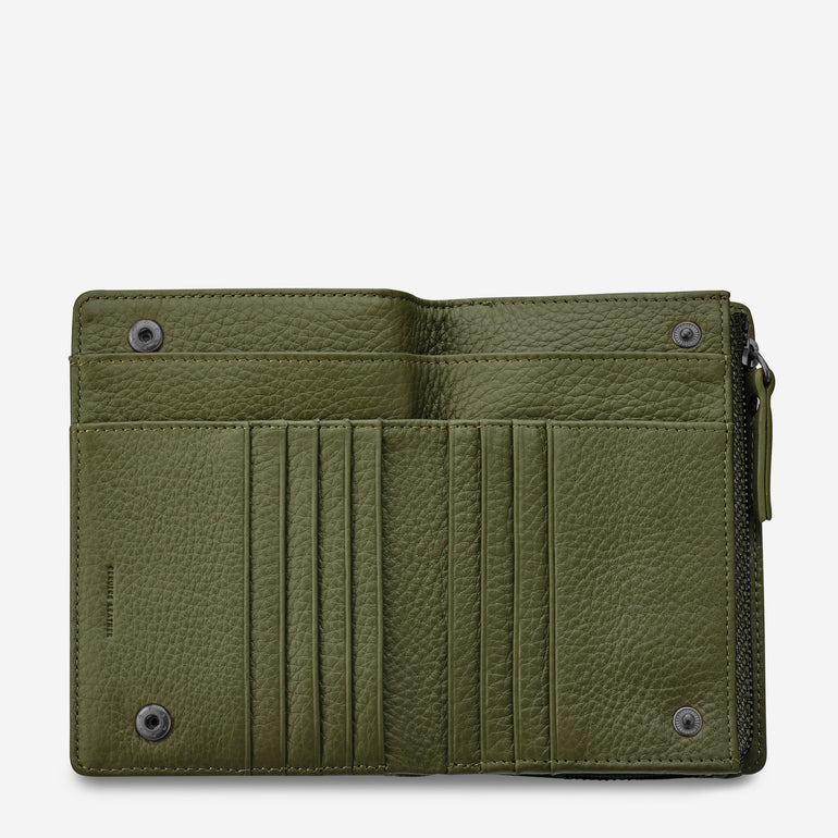 Status Anxiety Insurgency Women's Leather Wallet Khaki