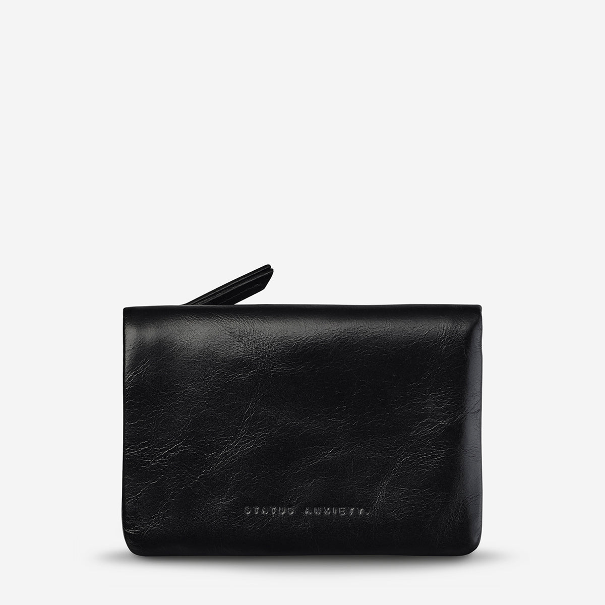 Status Anxiety Is Now Better Women's Leather Wallet Black