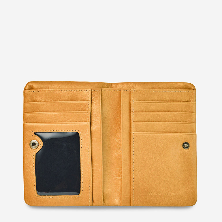 Status Anxiety Is Now Better Women's Leather Wallet Tan