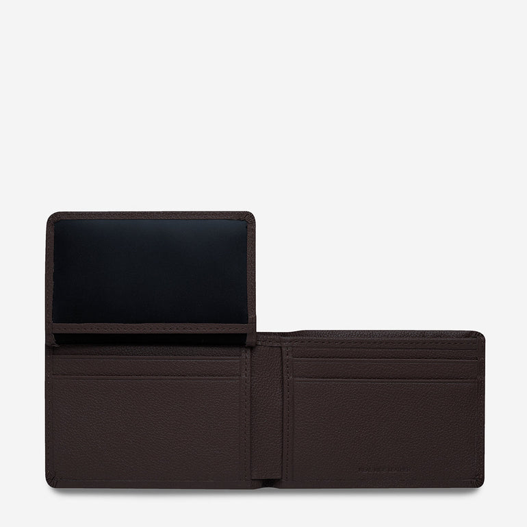 Status Anxiety Jonah Men's Leather Wallet Chocolate