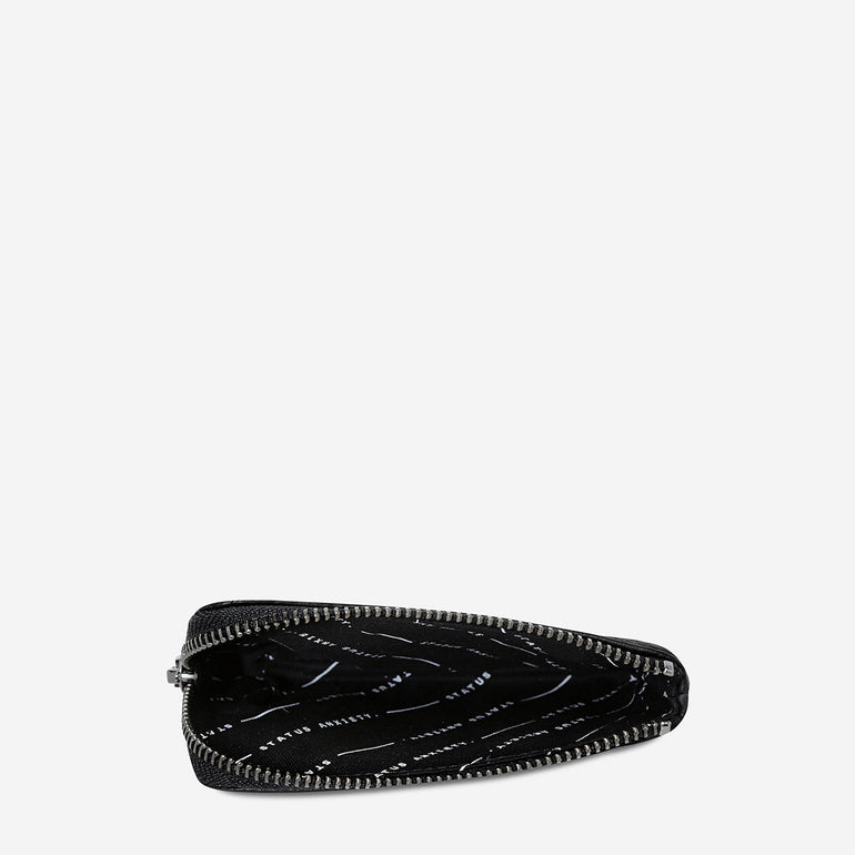 Status Anxiety Left Behind Women's Leather Pouch Black