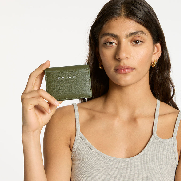 Status Anxiety Lumen Women's Leather Wallet Khaki