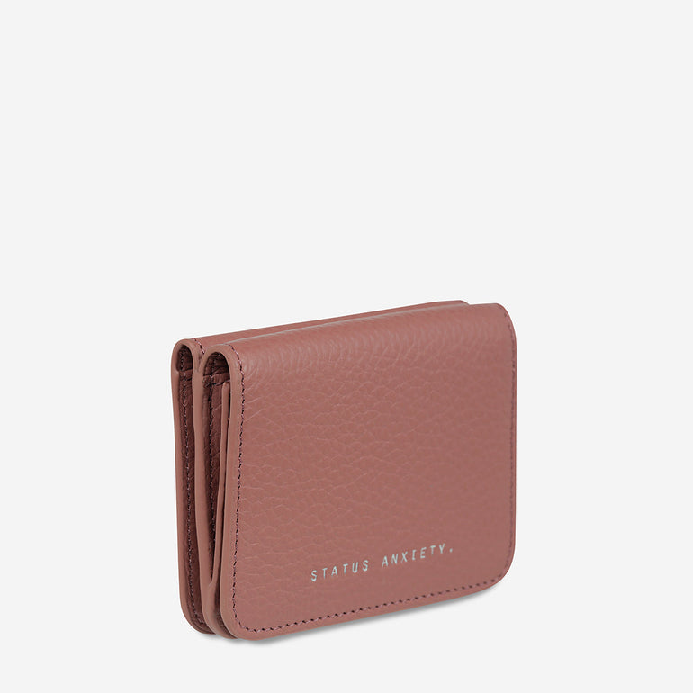 Status Anxiety Miles Away Women's Leather Wallet Dusty Rose