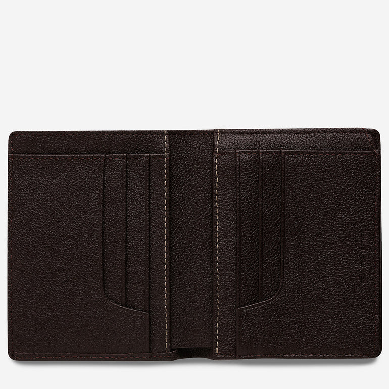 Status Anxiety Nathaniel Men's Leather Wallet Chocolate