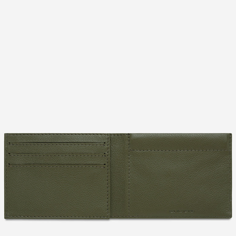 Status Anxiety Noah Men's Leather Wallet Khaki