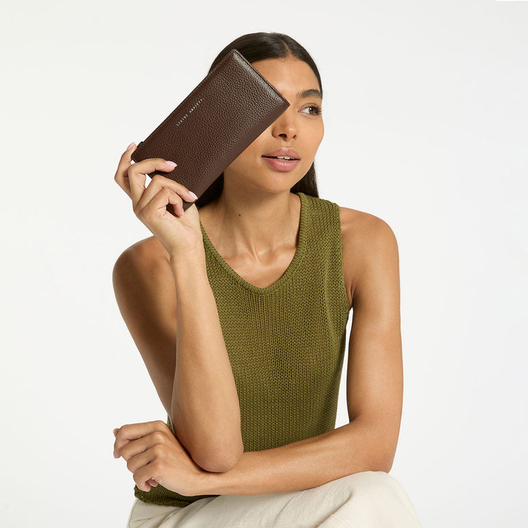 Status Anxiety Old Flame Women's Leather Wallet Cocoa