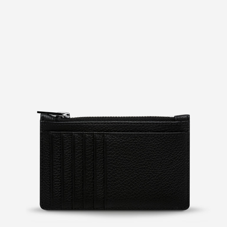 Status Anxiety Avoiding Things Women's Leather Wallet Black
