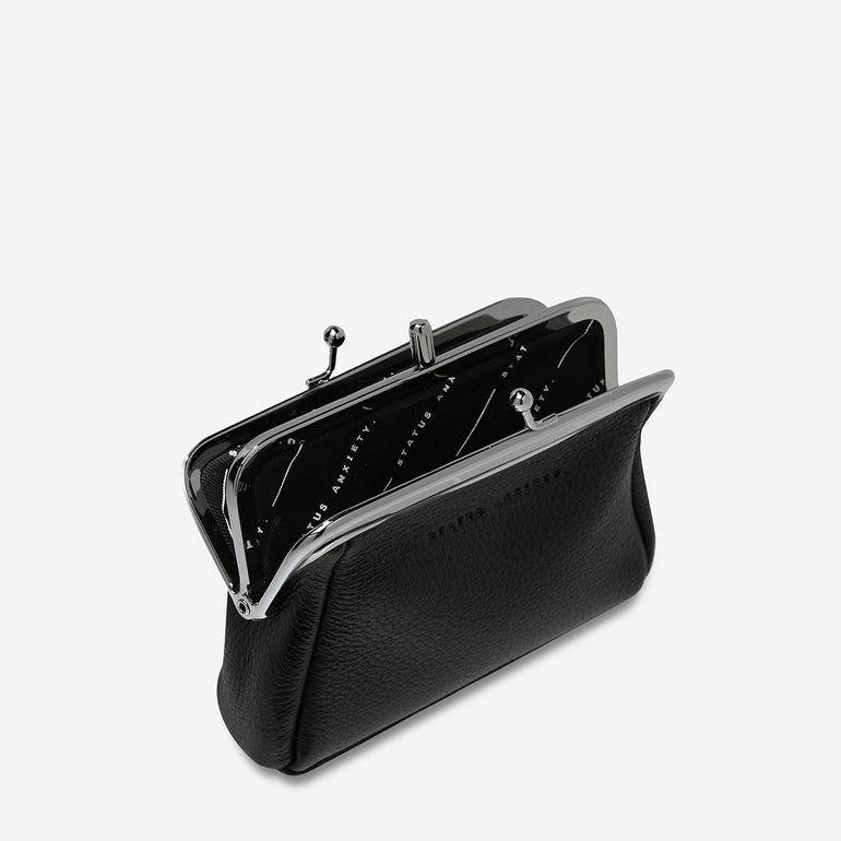 Status Anxiety Womens Leather Wallet Volatile Black