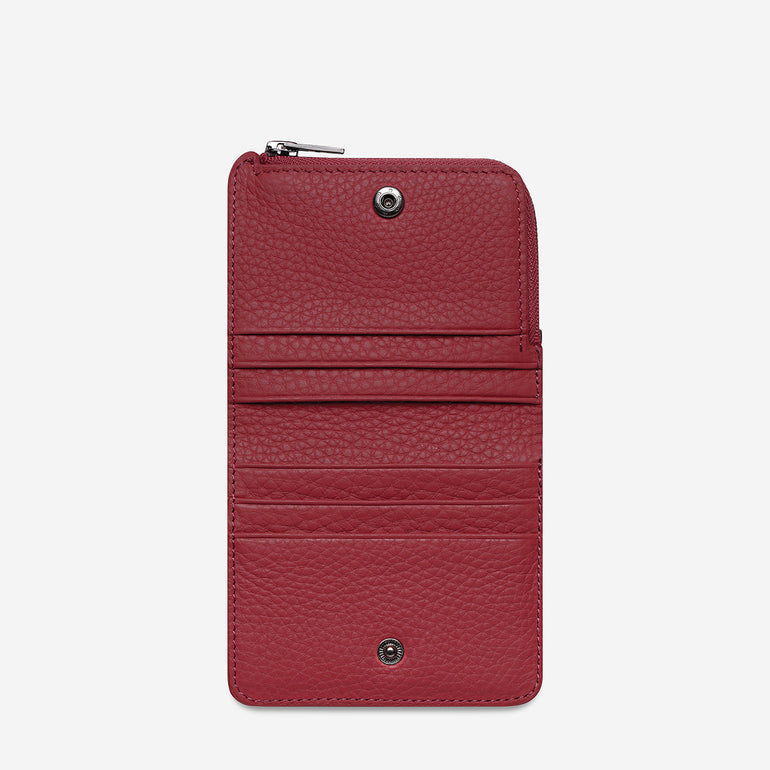Status Anxiety Sense Of Wonder Women's Leather Wallet Rouge
