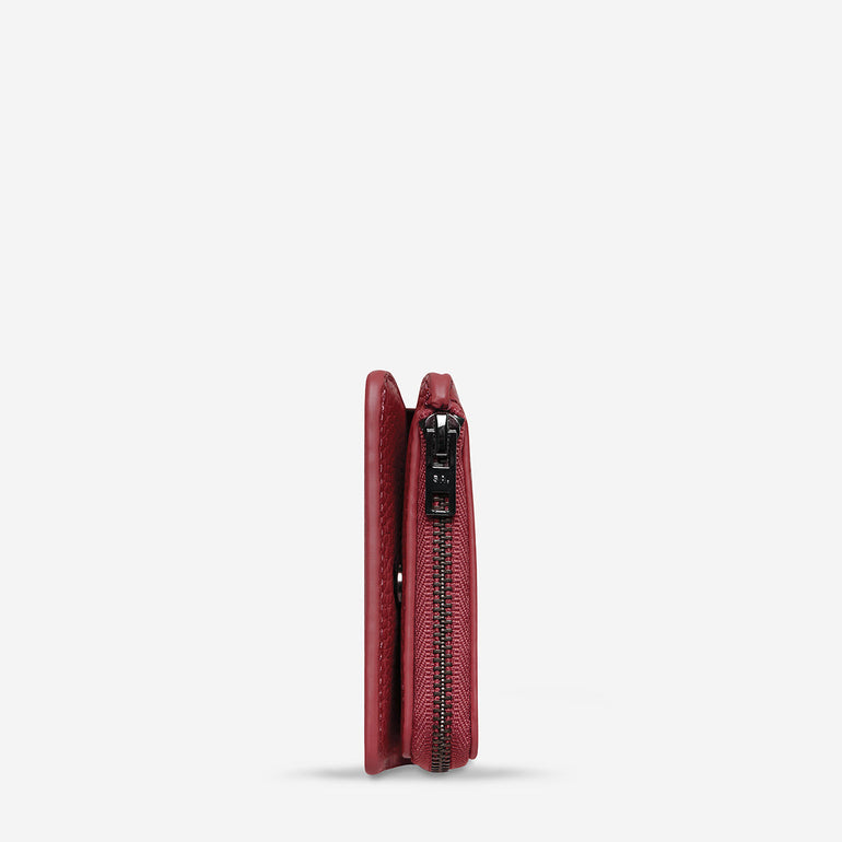 Status Anxiety Sense Of Wonder Women's Leather Wallet Rouge