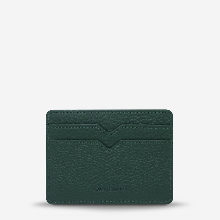Status Anxiety Together For Now Leather Card Wallet Teal