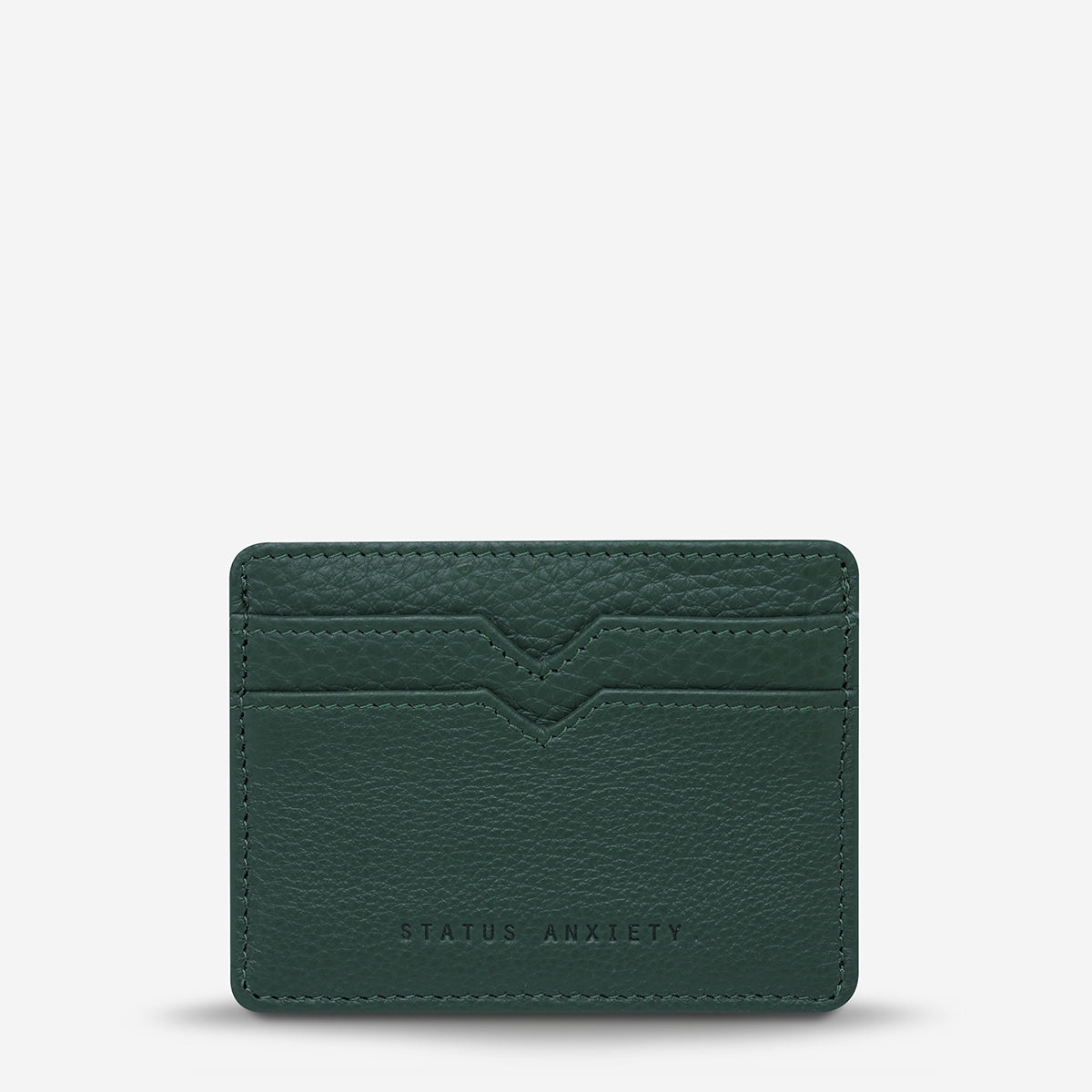 Status Anxiety Together For Now Leather Card Wallet Teal