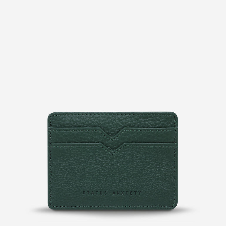 Status Anxiety Together For Now Leather Card Wallet Teal