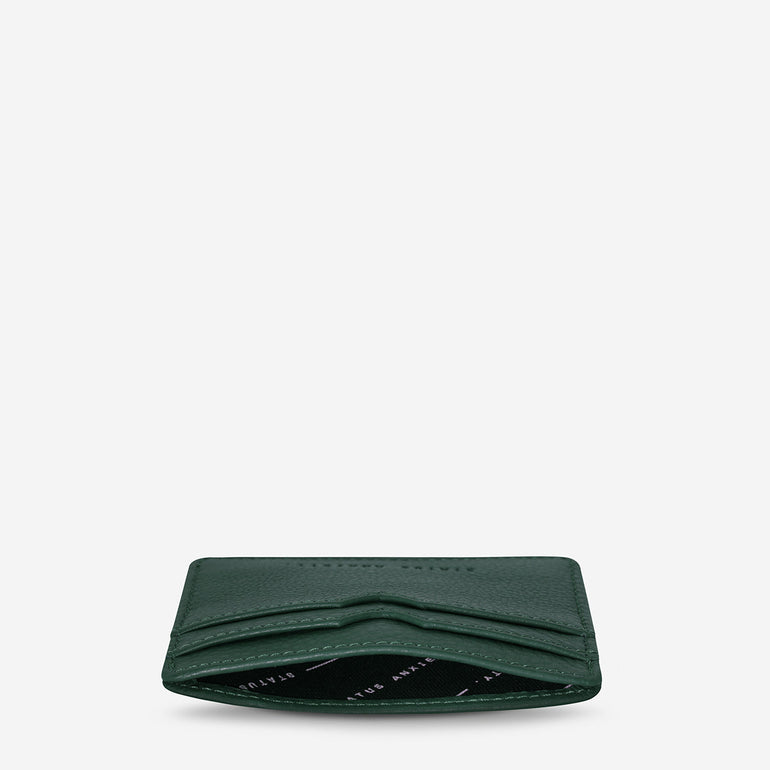 Status Anxiety Together For Now Leather Card Wallet Teal