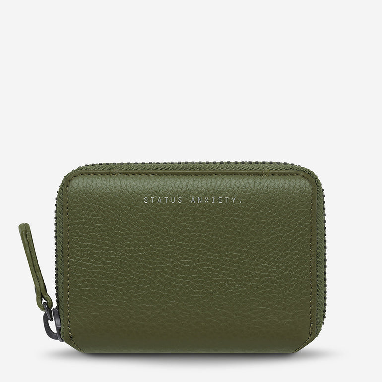 Status Anxiety Wayward Leather Wallet Khaki
