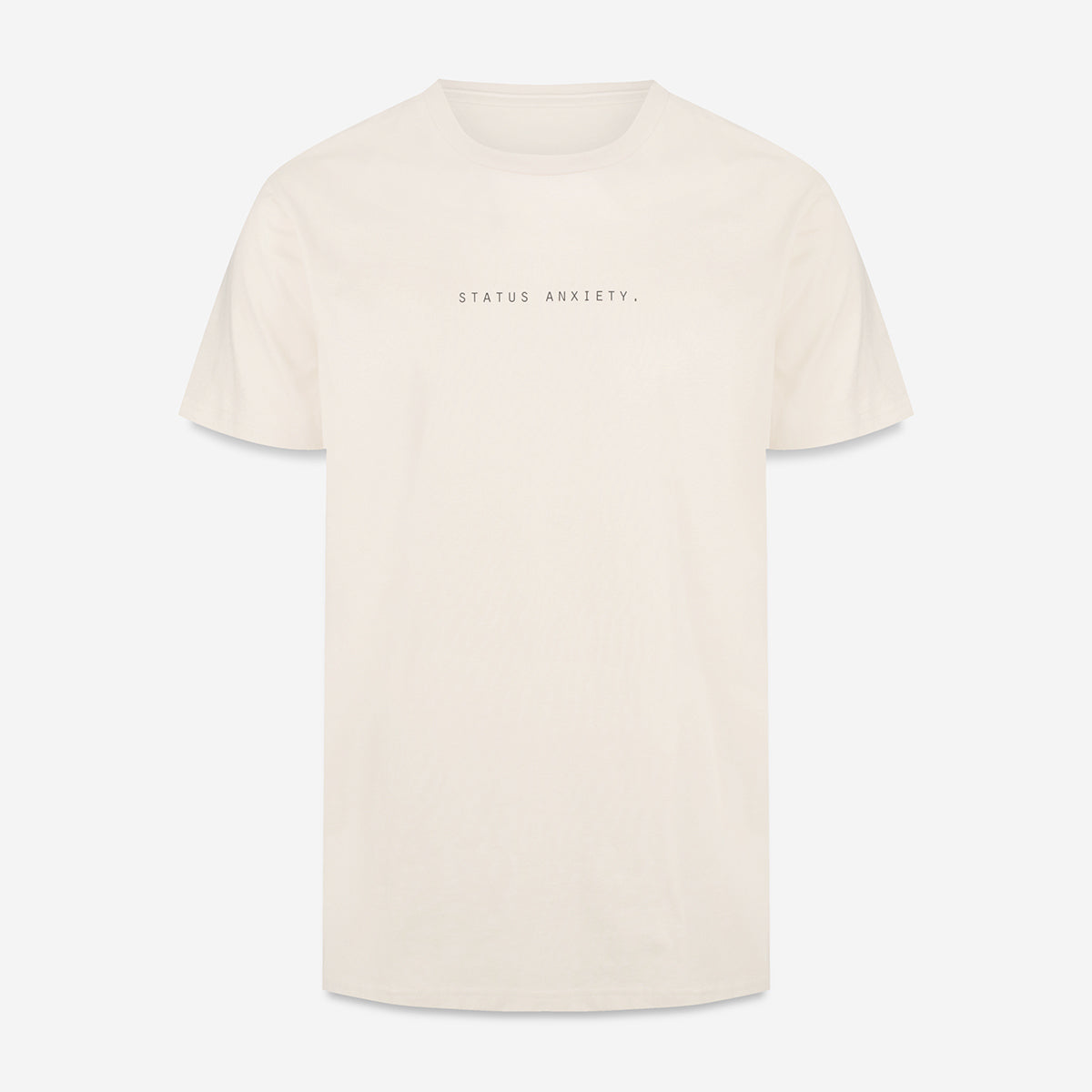 Status Anxiety Think It Over Men's T Shirt Off White