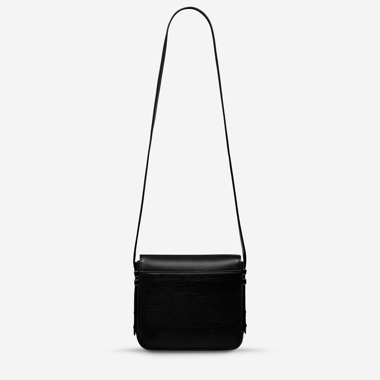 Status Anxiety Want to Believe Women's Leather Crossbody Bag Black