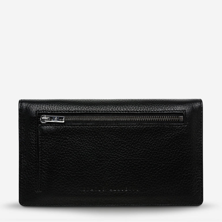 Status Anxiety The Fall Women's Leather Wallet Black Fur
